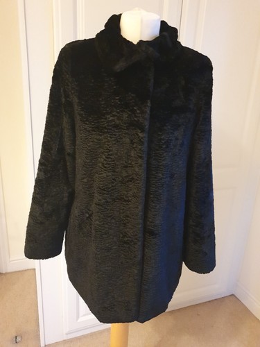 Ladies black petite faux - black,