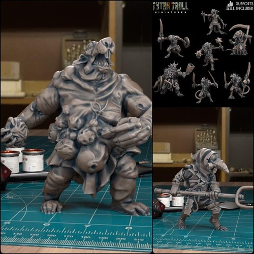 Giant plague rat miniature - plague,