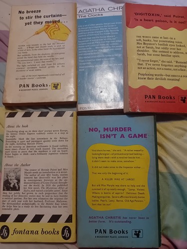 Old paper back - back, agatha