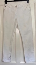 Ladies White Stretch Matalan Jeans Size 14 - Fantastic Condition