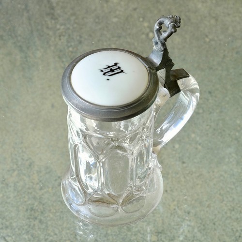Vintage glass beer - l.,