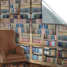 Dolls House Wallpaper, Books on Library Shelves 1/12, Stick On Miniature