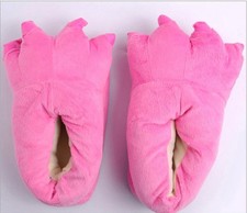 Monsters Dinosaur Claws Feet Slipper Audults Kids Winter Homewear Shoes Slip-On