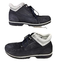 Rockport XCS Hiking Walking Boots Dark Navy and Silver Leather