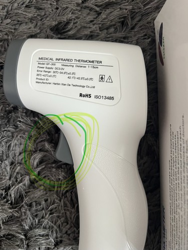 Non contact thermometer - contact,
