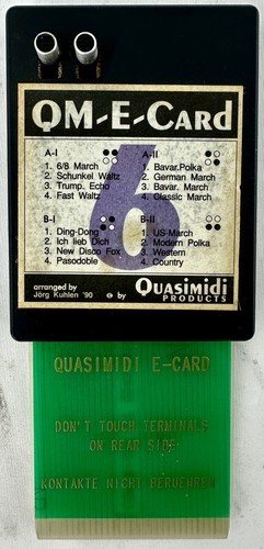 Quasimidi vintage card - vintage,