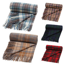 100% Pure Cashmere Tartan