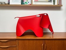 Vitra Eames Elephant RE, Large, Eames Red Orange, 78cm w x 42cm h x 41cm d