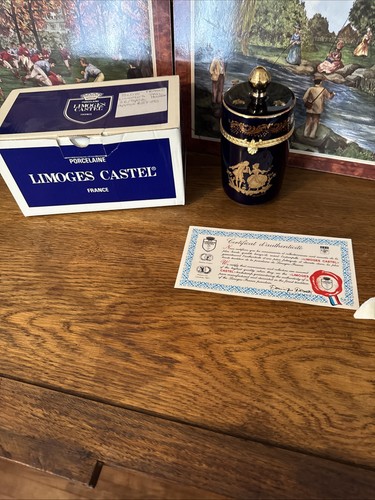Vintage limoges castel - vintage, cobalt