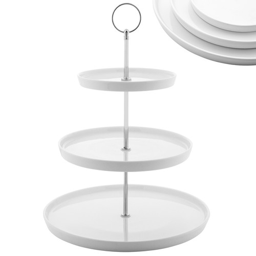 Tier white ceramic cake - tier,