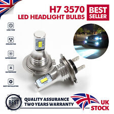 2x H7 Super White LED Headlight Bulbs 100w Replace Hid Full Dipped 477 12v
