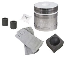 MINI PRO KILN PROPANE GOLD SMELTING FURNACE CONICAL MOLD KIT GLOVES