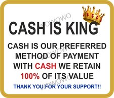 Ice Cream Van Sticker Cash is