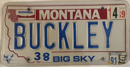 Vanity buckley license - vanity,