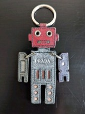 PRADA Robot Leather Keyring /