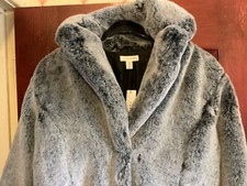 TOPSHOP Faux Fur Grey Jacket /