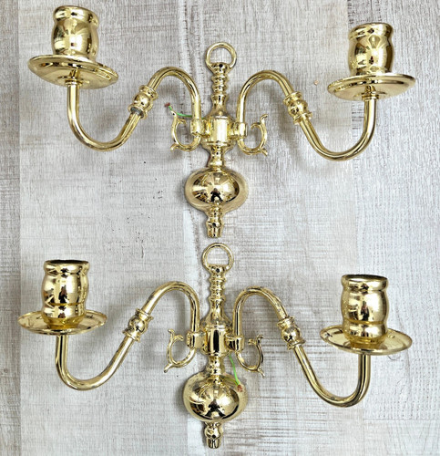 Vintage brassed wall - 2x,
