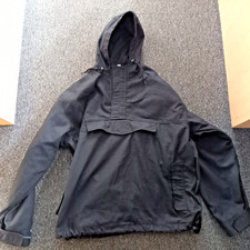Black Cagoule COAT Size L  CASUALS SMOCK OASIS MOD TOP JACKET parka
