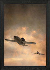 A spitfire chasing a V1 fl