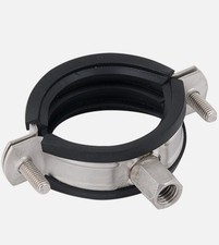 x25 33mm - 36mm Rubber Lined Pipe Clip Pipe Clamp Bracket For Down Pipe EPDM M8