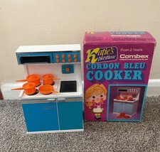 Vintage 1970s Combex Katies Playtime Toy Cordon Bleu Cooker Boxed, Complete
