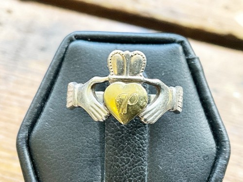 Vintage claddagh ring - vintage, sterling