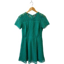 Warehouse Green Lace Dress