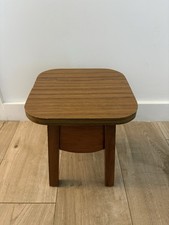 Vintage Wooden Stool Side