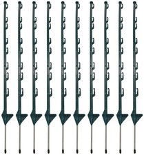 Woodside Pack of 10 Plastic Fence Pins - GREEN - Brand New- Boxes are damaged