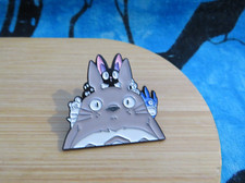 Japanese Anime Studio Ghibli Inspired Totoro Soot & Jiji  Enamel Lapel Pin Badge
