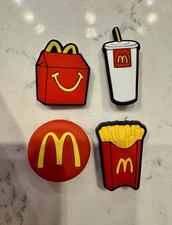 4  x Fast Food Shoe Charms