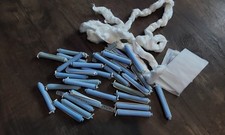 Blue Perm Rollers. End Papers. Separate Strip.Cotton Wool For Hair Line.Set PERM