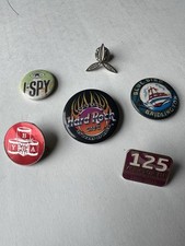 6 x Vintage Pin Badges Hard