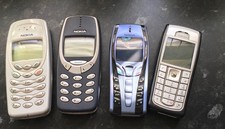 Vintage NOKIA 7250i LILAC RARE MOBILE PHONE & Grey Nokia 6230i plus 2 x Nokia