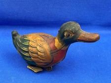 Antique Tin Plate Toy Mallard Duck, made in Germany.