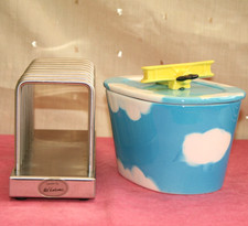 IKEA RETRO TOAST RACK, MIKAEL WARNHAMMER, UTTERLY BUTTERLY BUTTER DISH