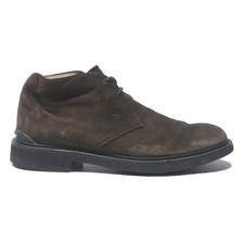 TODS Mens Dark Brown Suede Chukka Boots UK 8.5 Classic Casual Stylish Footwear