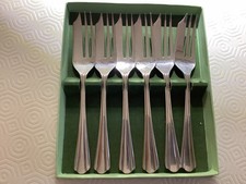 Set six silver plated - of, cake