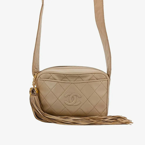 Chanel vintage beige lambskin - chanel,