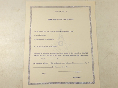 Masonic from the east - from,