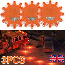 LED Warning Light Car Auto Amber Lamp Magnetic Flashing Strobe Beacon Emergency~