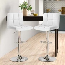 Neo Bar Stools 2x Chrome