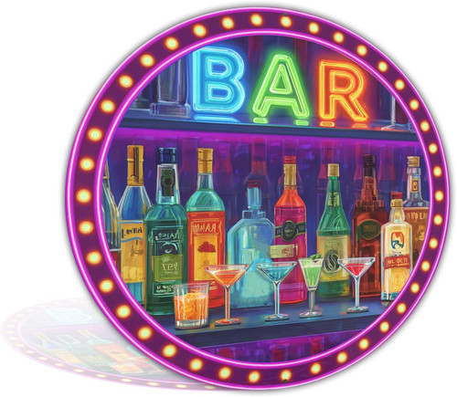 Vintage bar neon sign - bar,