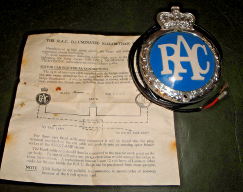 Rare illuminated rac badge - illuminated,