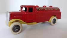 Pre-war Dinky Toy 25d  Petrol Tanker Type 1 "Shell-BP" Restored