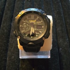 Casio G-Shock Camouflage Carbon Body Dual Display Mens Watch GA-2000SU-1AER