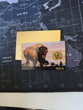 1/1000oz 24ct Gold Bison Card