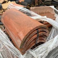 Marley Half Round Red Concrete Roof Rigid Tiles