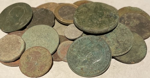 Old english coins found - 25,