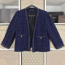 Zara Boucle Blazer Jacket Size